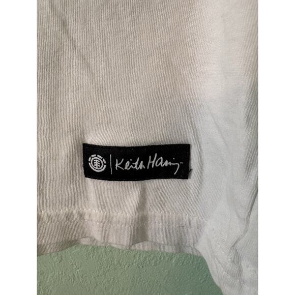 Keith Haring Element XS White Designer Logo Tee - Picture 3 of 4